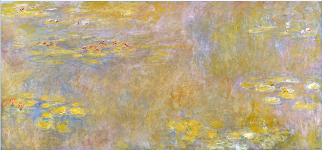 수련 -  Oil on canvas  427x 200 cm 런던 내셔널 갤러리 1920년경