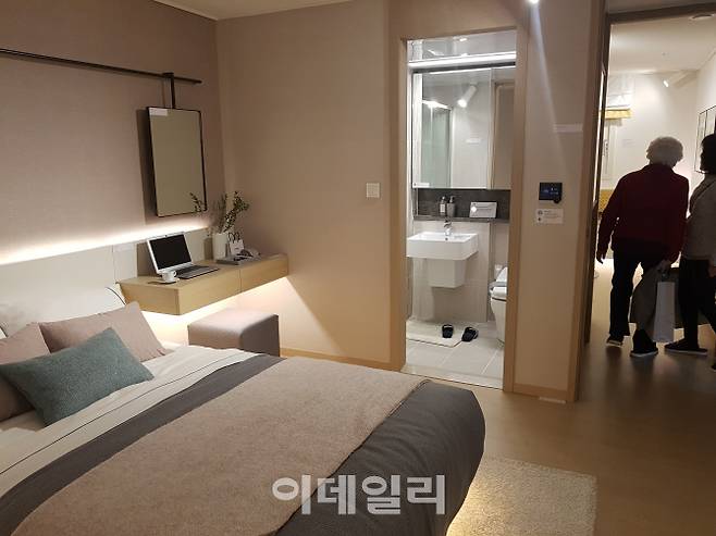 당산 센트럴 아이파크 전용면적 59㎡형 안방.