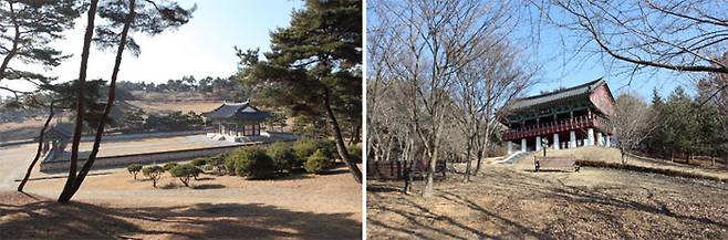 계백 장군 위패와 영정을 모신 충장사 / 계백장군유적지에 건립된 황산루