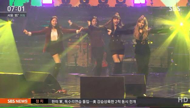 레드벨벳 평양 공연. 사진=SBS