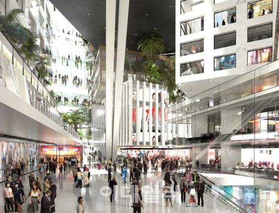 롯데칠성 코오롱부지 개발 예시도.(이미지=서초구 제공)