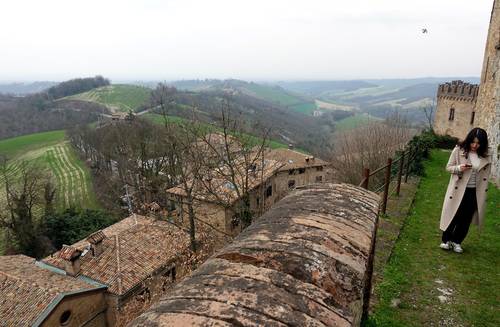 타비아노 성에서 내려다본 전경. 이정국 기자