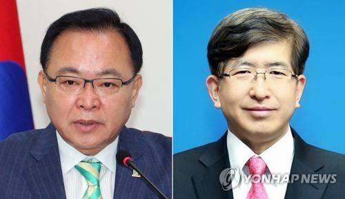 임대윤 더불어민주당 최고위원(왼쪽)과 이상식 전 국무총리비서실 민정실장 [연합뉴스 자료사진]