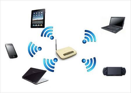 핫스팟은 여러 기기에 데이터 통신을 제공하는 형태다.