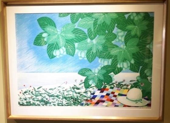 유의랑, Rest, Lithograph, Paper 100X69cm, Image 83x 57cm, Edition 50/150, 1998.