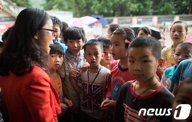 중국 학교 어린이들.<자료사진> © AFP=뉴스1