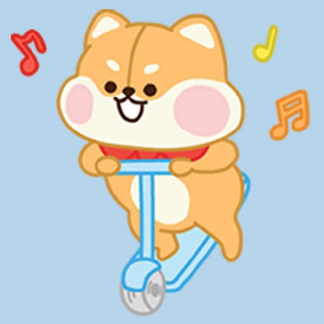 최동석 작가는 ‘찌바’가 킥보드를 타고 가는 이 모습이 가장 귀엽다고 했다.최동석씨 제공