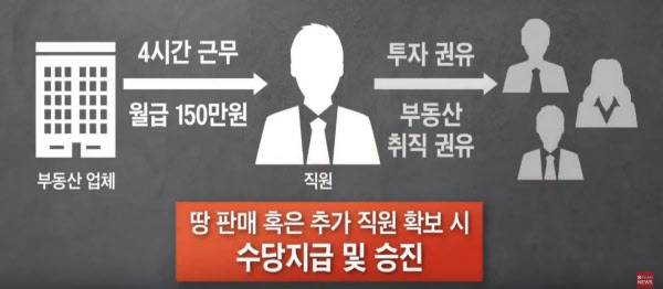 울산 기획부동산 일당의 다단계 사기 수법. /TV조선 캡처