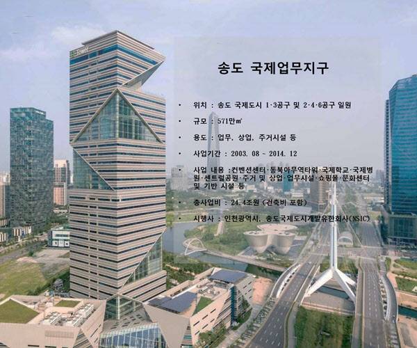 송도 국제업무지구 사업 개요.  /인천경제자유구역청 제공