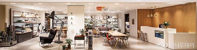 욜로·워라밸 등 트렌드가 확산하면서 집 꾸미기 수요가 늘고 있다. 소득이 높은 1인 가구도 홈퍼니싱 시장으로 유입되고 있다. 사진은 롯데백화점이 지난해 선보인 북유럽 가구·소품 직수입 편집숍 '엘리든홈' 매장 전경./사진=롯데백화점 DB