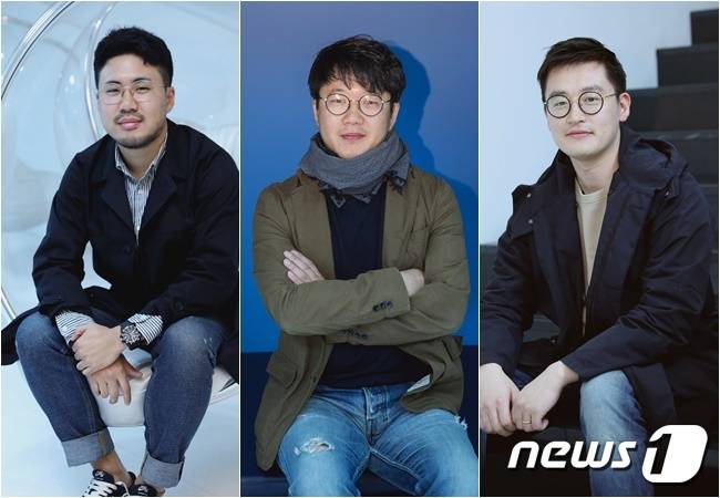 2018.4.24. 서울 상암 DDMC. 채널A '도시어부' 인터뷰 왼쪽부터 김영태, 장시원, 구장현PD © News1 강고은 에디터