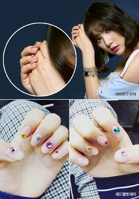여자친구 은하, 레드벨벳 예리의 네일아트/사진=여자친구, 레드벨벳 공식 인스타그램
