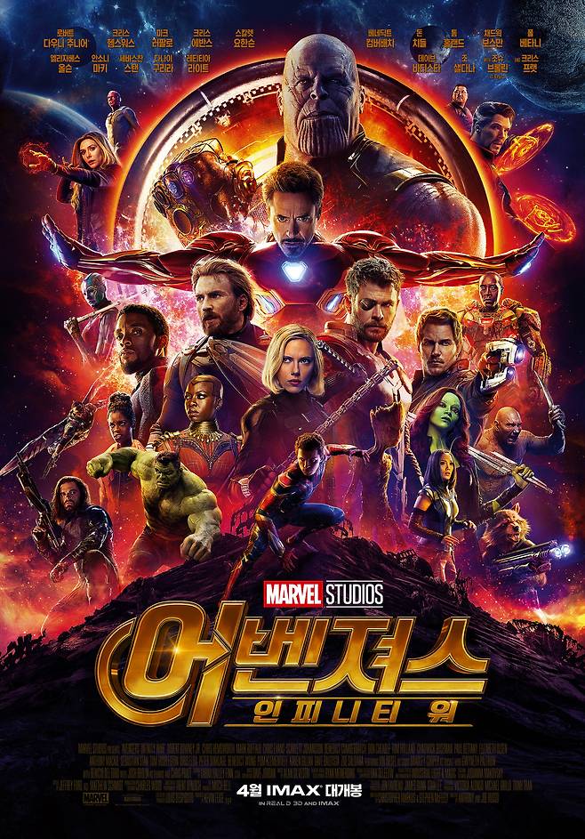 '어벤져스: 인피니티 워' 포스터 © News1