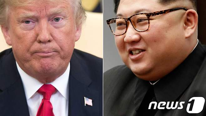 도널드 트럼프 미국 대통령(왼쪽)과 김정은 북한 국무위원장(오른쪽)  AFP@News1.