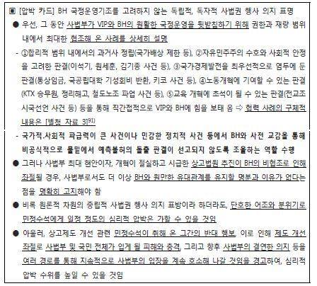 `상고법원의 성공적 입법추진을 위한 BH와의 효과적 협상추진 전략'