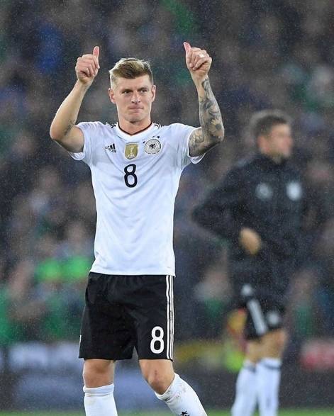 독일 축구대표팀 미드필더 크로스. 그의 예상몸값은 1000억원이 넘는다. [크로스 SNS]