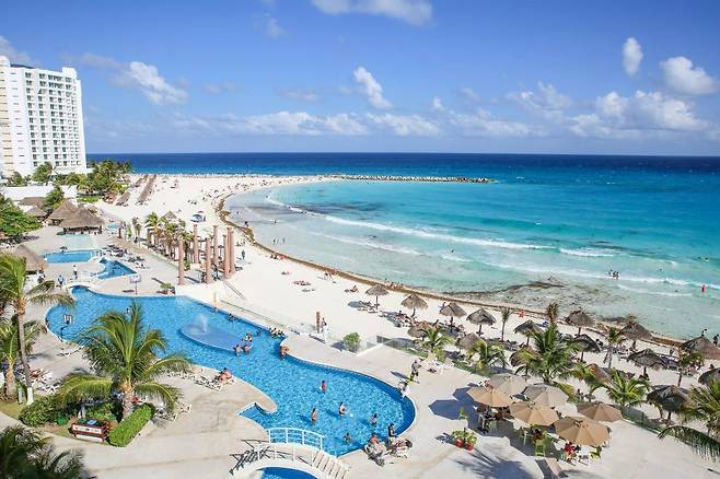 관광지와 가까워 관광시간을 절약할 수 있는 멕시코 칸쿤 크리스탈. (사진=스테이앤 모어 제공)