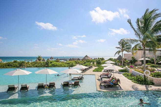 아이와 함께하는 가족여행객을 위한 가족형 올인클루시브 호텔인 칸쿤 드림스 플라야 무헤레스. (사진=스테이앤모어 제공)