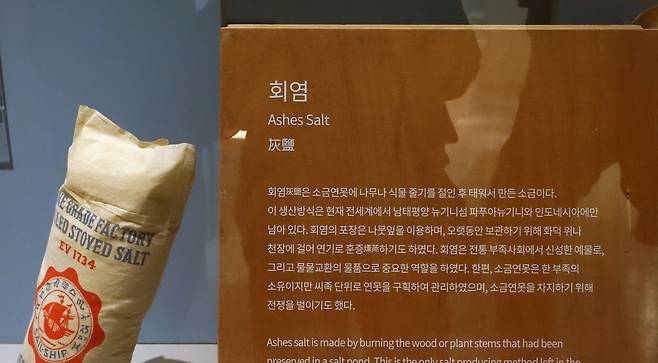 독특한 방식으로 채취하는 회염에 관한 설명과 회염이다. ⓒ김현자
