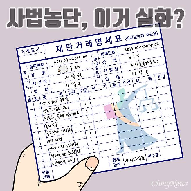 사법농단, 이거 실화? ⓒ계대욱