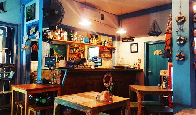 라부안바조의 이탈리안 레스토랑.