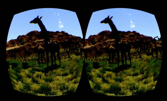 가상현실·증강현실 기술을 통해 구현된 테마파크    ETRI 제공