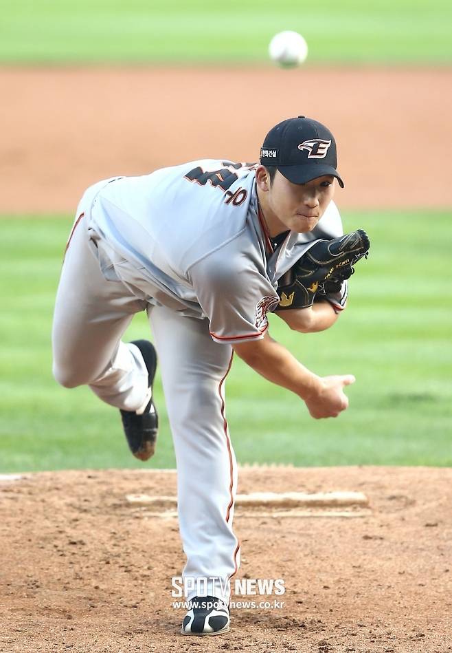 ▲ 한화 이글스 김민우 ⓒ 한희재 기자