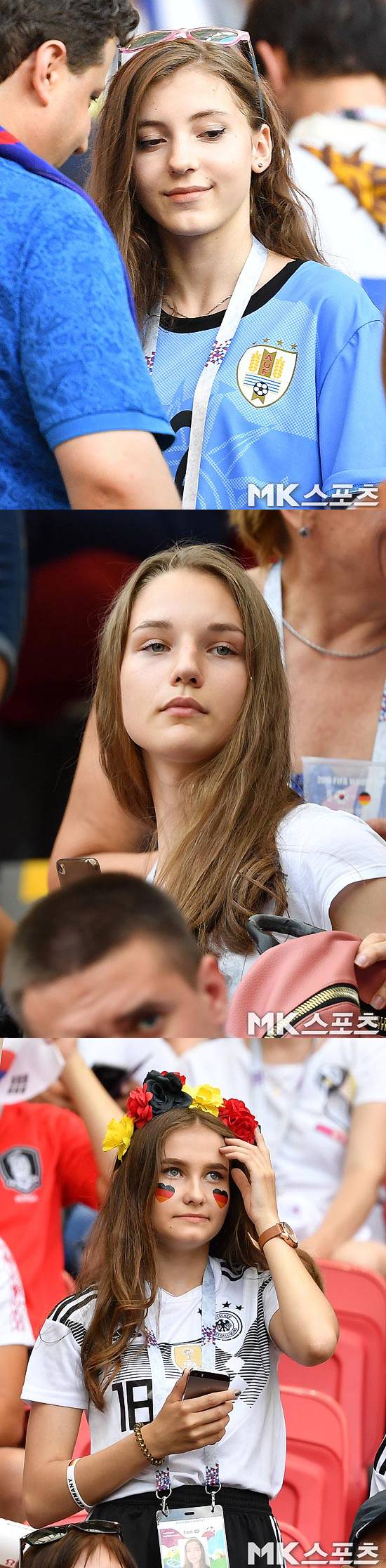 우루과이와 독일의 미녀