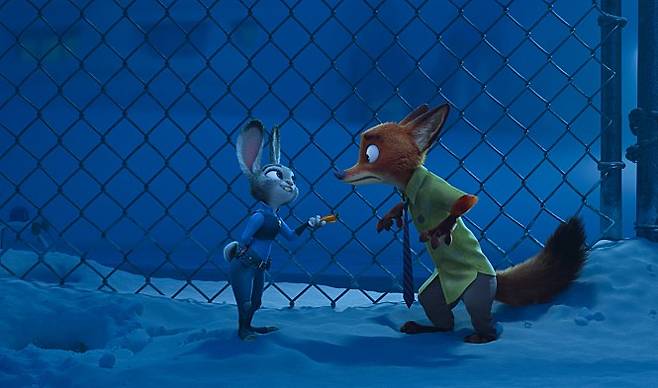 <주토피아>의 한 장면. ⓒ월트디즈니컴퍼니코리아