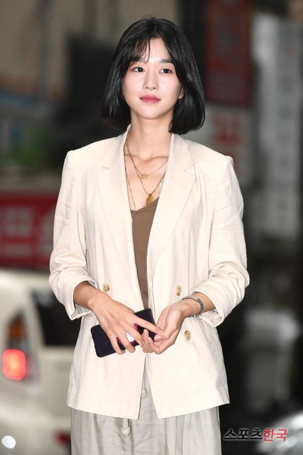 tvN 주말드라마 '무법변호사' 종방연에 참석하고 있는 배우 서예지. 사진=장동규 기자 jk31@hankooki.com