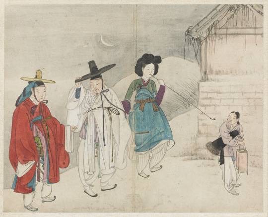 신윤복 ‘야금모행’, 간송미술관 소장. /사진제공=간송미술문화재단