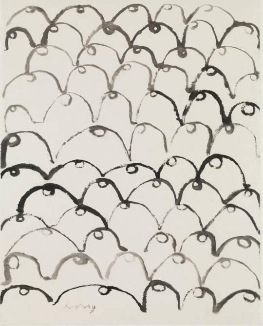 서세옥 ‘사람들’ 2004년, 닥지에 수묵, 173.8x138.5cm /사진제공=국립현대미술관