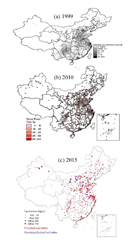 중국 석탄발전소 수은 배출량 변화 [중앙포토]