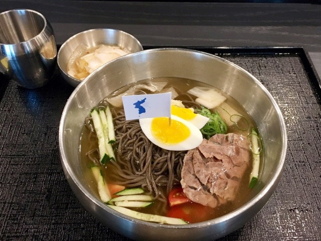 Reunification naengmyeon (Im Eun-byel / The Korea Herald)