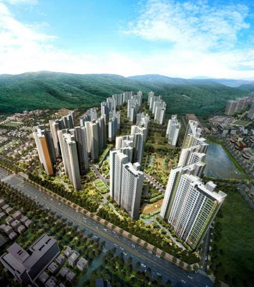 DK그룹 ‘로열파크 씨티 장성 푸르지오’ 조감도