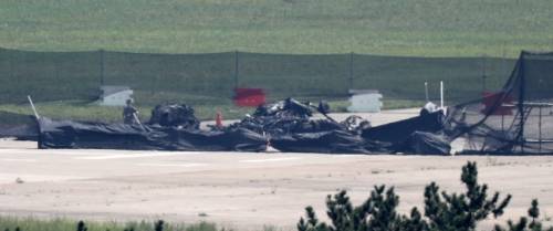 포항 해병대 마린온 추락 현장. 연합뉴스