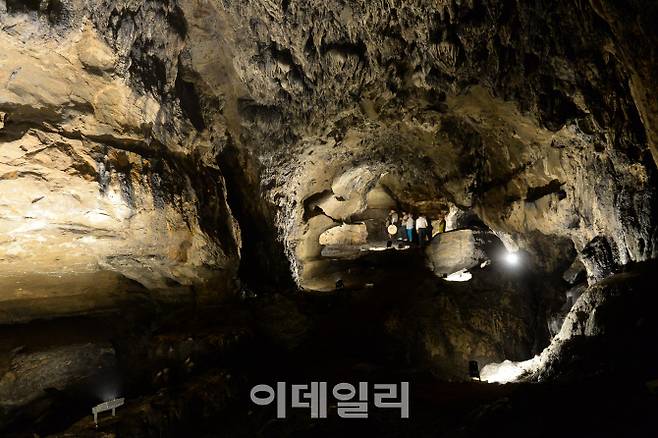 강원도 평창 대화면 대회7리의 광천선굴은 평균기온이 14도로 입구에서부터 시원한 냉기가 느껴지는 석회동굴이다. 1년에 딱 한 번 개방하는데, ‘평창더위사냥축제’가 열리는 기간에만 갈 수 있다.