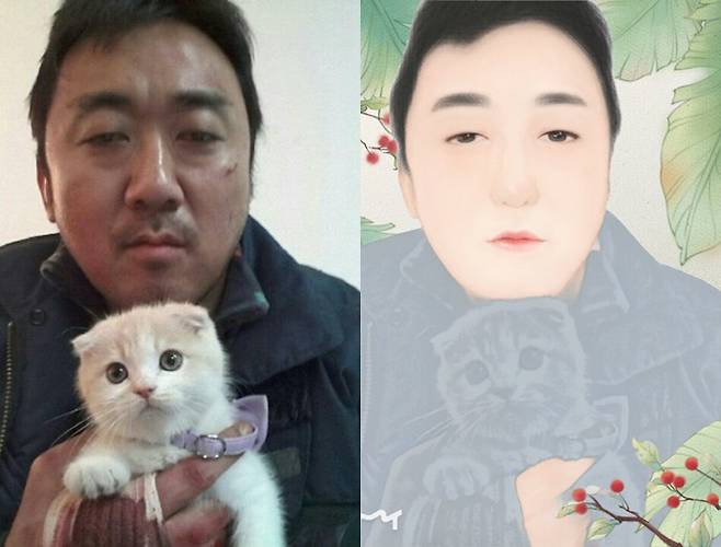 배우 마동석. 왼쪽 사진 출처 마동석 인스타그램