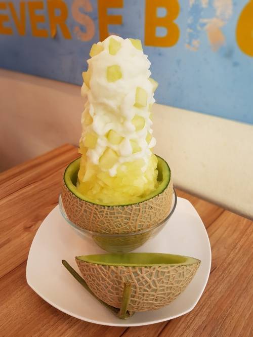 반전형제 멜론 빙수