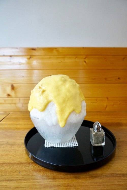 옥수수 빙수 부빙 제공