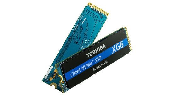 도시바 XG6 시리즈 SSD. 기존 TLC SSD와 큰 차이 없는 성능을 낸다. (사진=도시바)