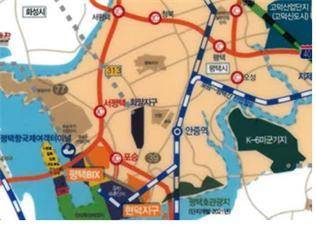 현덕지구 위치도. 황해경제자유구역청