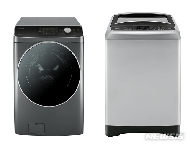 【서울=뉴시스】대유위니아는 '위니아 크린 세탁기' 라인업에 15kg 이상 대용량 신제품 2종을 출시한다고 9일 밝혔다.