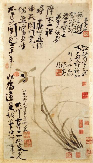 강우방 원장이 ‘세한도’와 더불어 진품으로 높게 평가한 ‘불이선란도(不二禪欄圖)’. [자료 제공 · 창비]