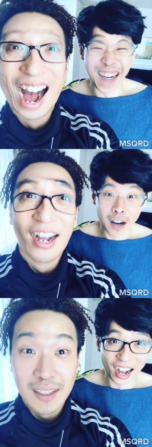 하하-유재석, 생일 기념 얼굴 바꾸기 영상 공개..네티즌 