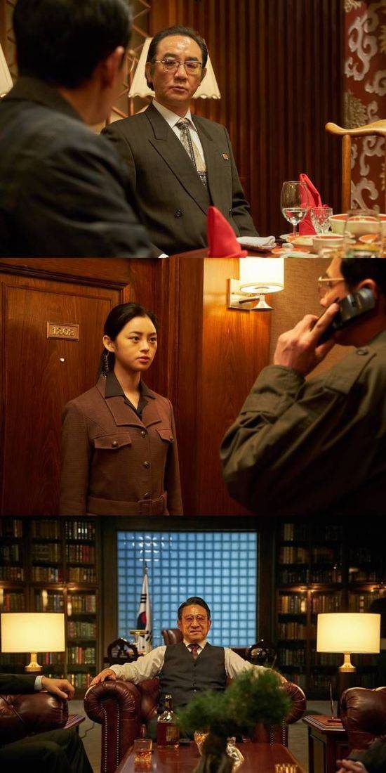 '공작' 김홍파, 정소리, 김응수 스틸 / 사진=CJ 엔터테인먼트 제공