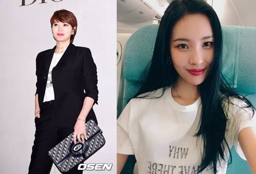 페미니즘 티셔츠 입은 김혜수, 선미(사진=오센 제공, 선미 sns)