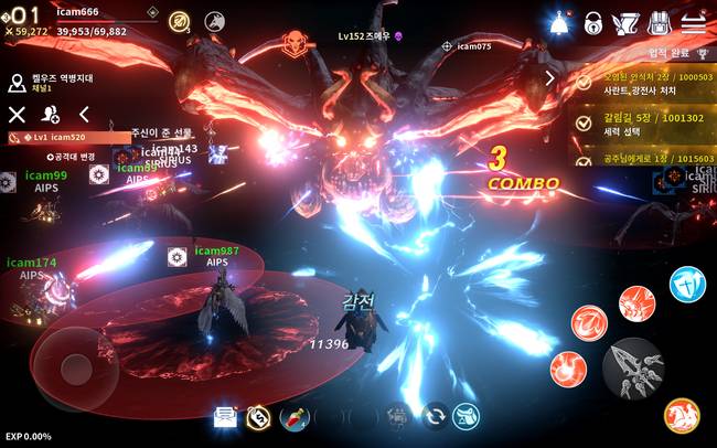 비행 보스 레이드 베타 스크린샷. 사진=위메이드