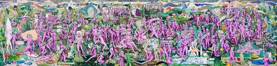 정수정 작가의 'Giving_answers_to_Bosch' / 사진제공=레인보우큐브갤러리