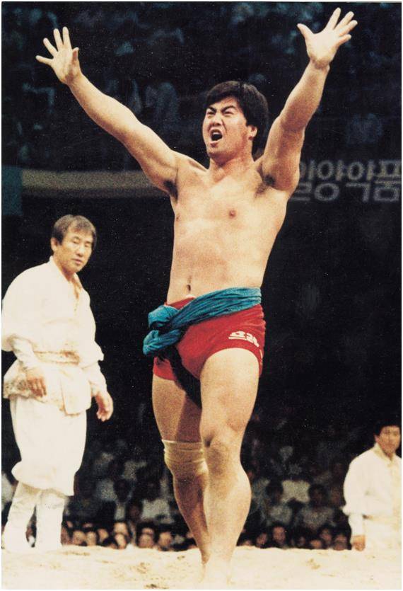 한국 씨름의 최고 스타 이만기. 한국일보 자료사진